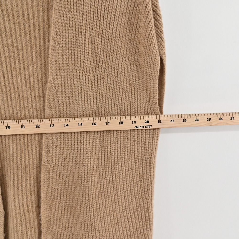 Calypso St Barth Fringe Cardigan Womens Size XS Tan Wool Alpaca Boho Rabbit Hair - Picture 4 of 13